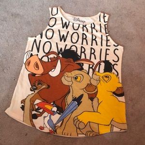 Disney lion king tank top